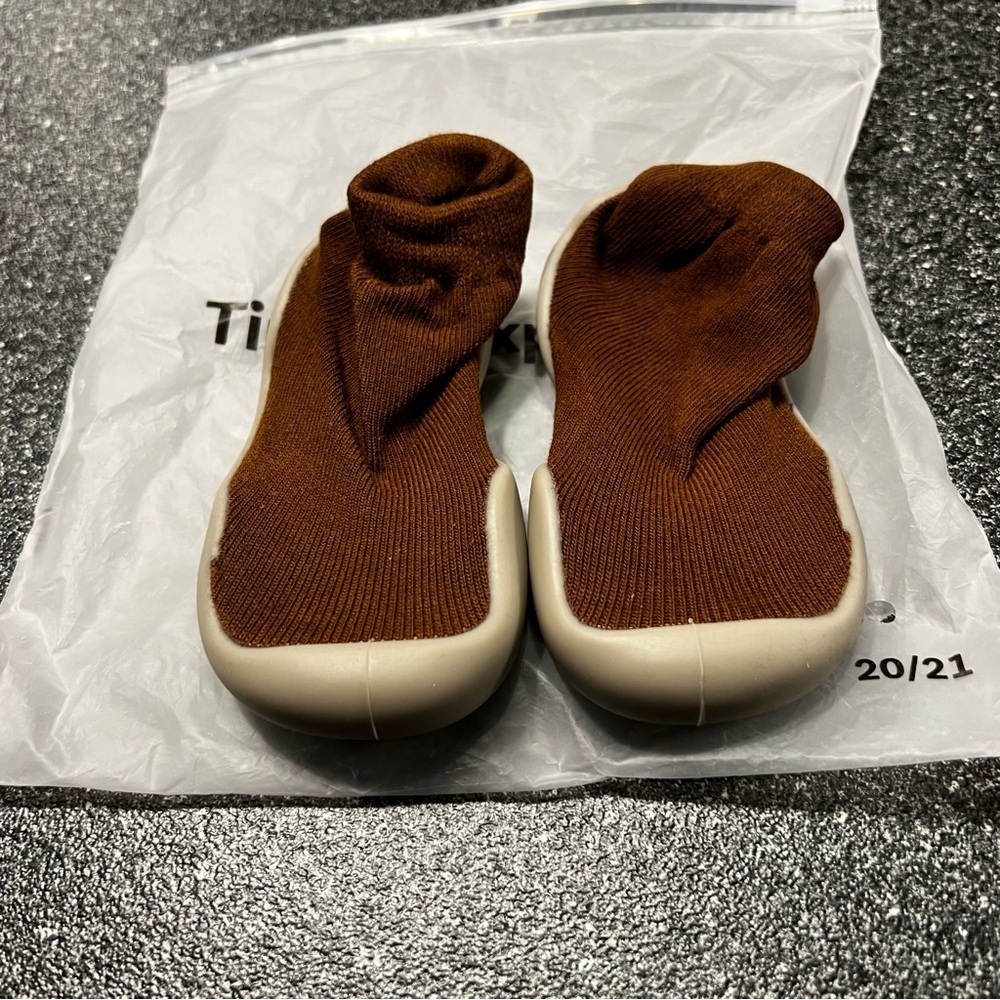 Brown Toddler Sock Shoes